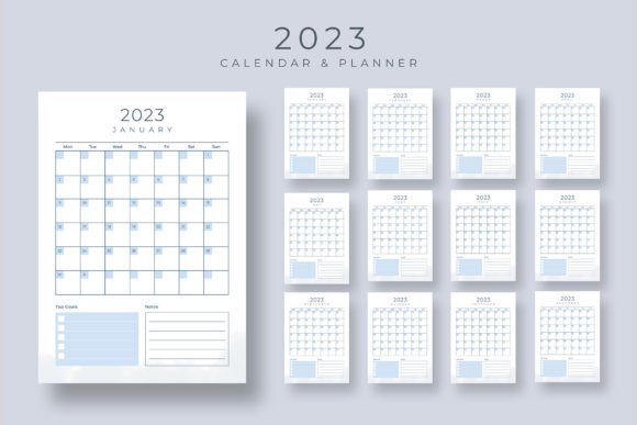 Download 2023 A4 Calendar &amp; 2023 Yearly Planner - A4 calendar Collection