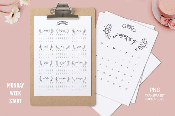 Download A4 Calendar 2021 Monday Start - A4 calendar Collection