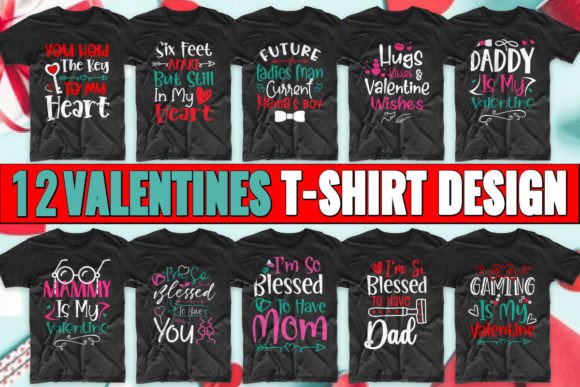Download Valentine’s Day T-shirt Design Bundle - Premium Bundle